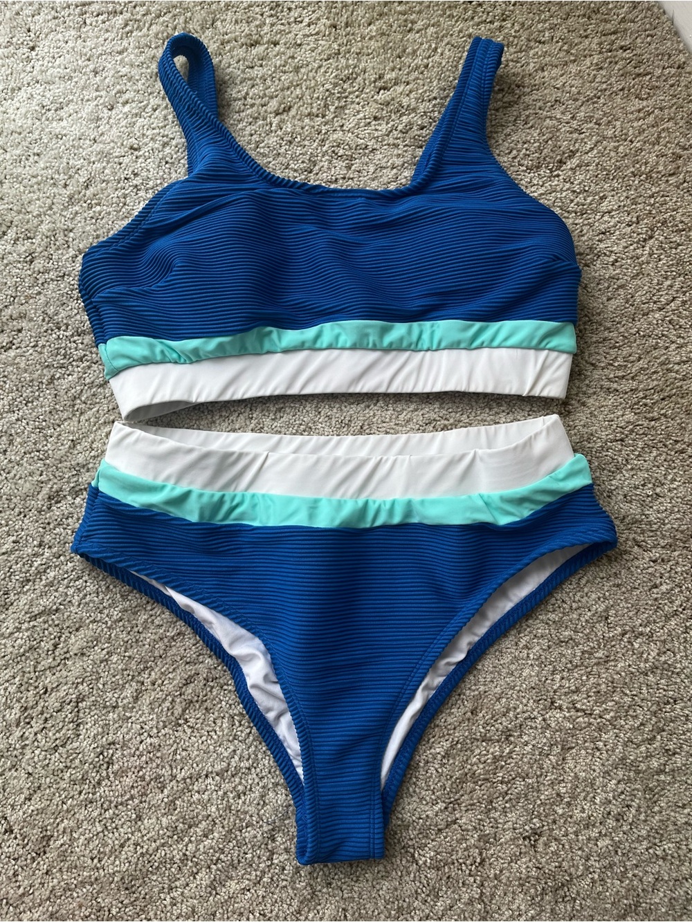 Cupshe Blue Swim Set